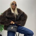 pelliccia sintetica foderata evergreen